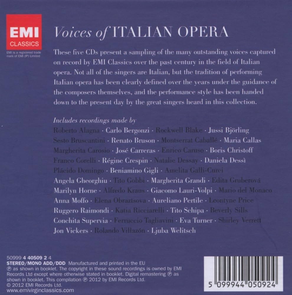Amazon.co.jp: Various: Voices of the Italian: ミュージック